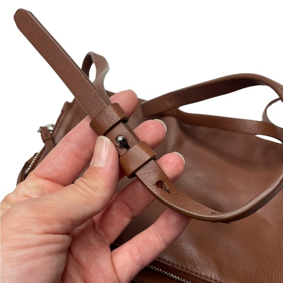 Allsaints | Club Crossbody Bag in Brown Leather - Picture 12 of 12